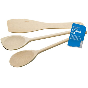 KitchenCraft - Beechwood Utensils - Life Cleaning & Hygiene Supplies - KC3PCUTENSIL
