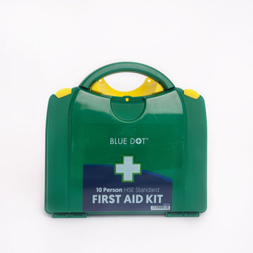 Blue Dot - Blue Dot HSE Standard 1 - 10 Person First Aid Kit Complete - Life Cleaning & Hygiene Supplies - 10E