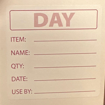 Life Cleaning & Hygiene Supplies - Day Food Label Roll - Life Cleaning & Hygiene Supplies - DayLabel22