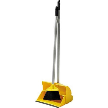 Ramon Hygiene - Lobby Dust Pan & Broom Set Yellow - Life Cleaning & Hygiene Supplies - HB24Y