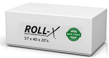 Roll - X - Roll - X Thermal Till Rolls BPA Free (57mm x 40mm) 20's - Life Cleaning & Hygiene Supplies - 748NT