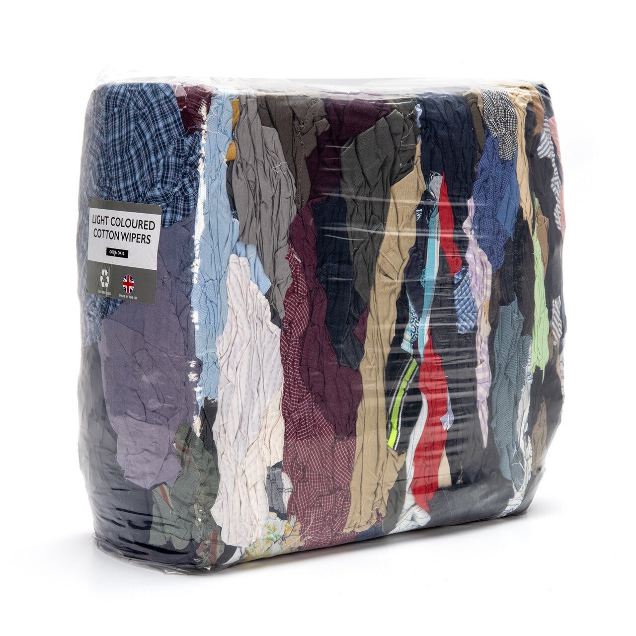 Life Cleaning & Hygiene Supplies - 10kg Bag Light Coloured Cotton Wipers - Life Cleaning & Hygiene Supplies - DK10