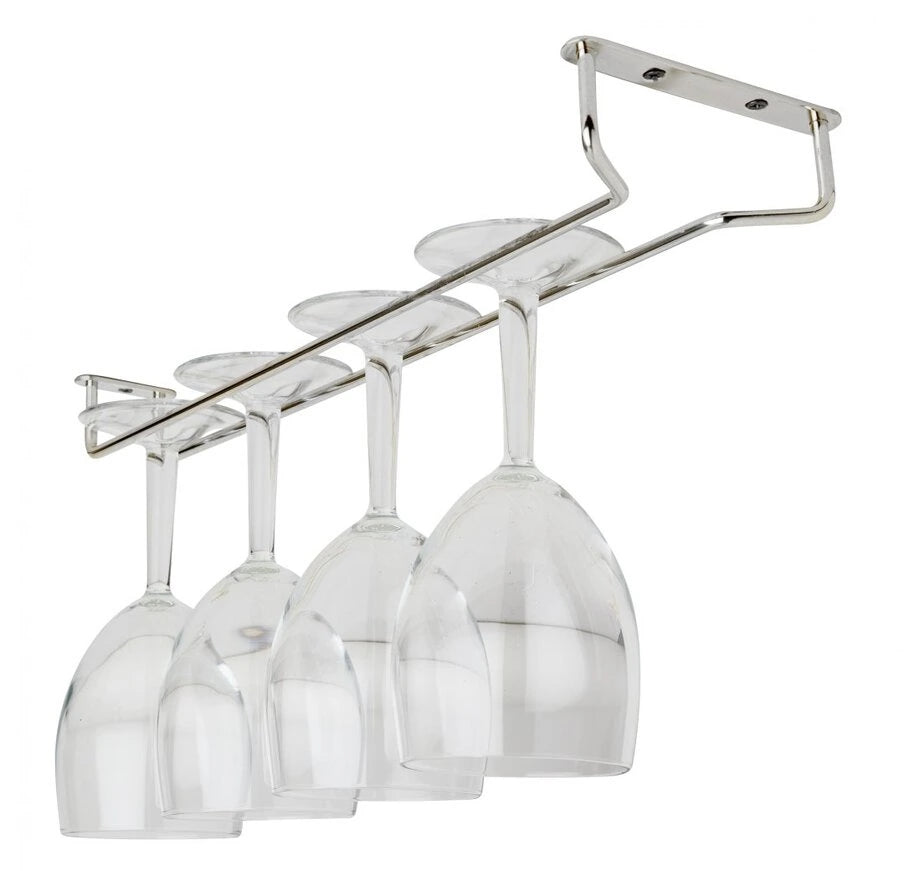 Beaumont - 16‚Ä≥ Glass Hanger Chrome - Life Cleaning & Hygiene Supplies - Chrome - 3692CHR