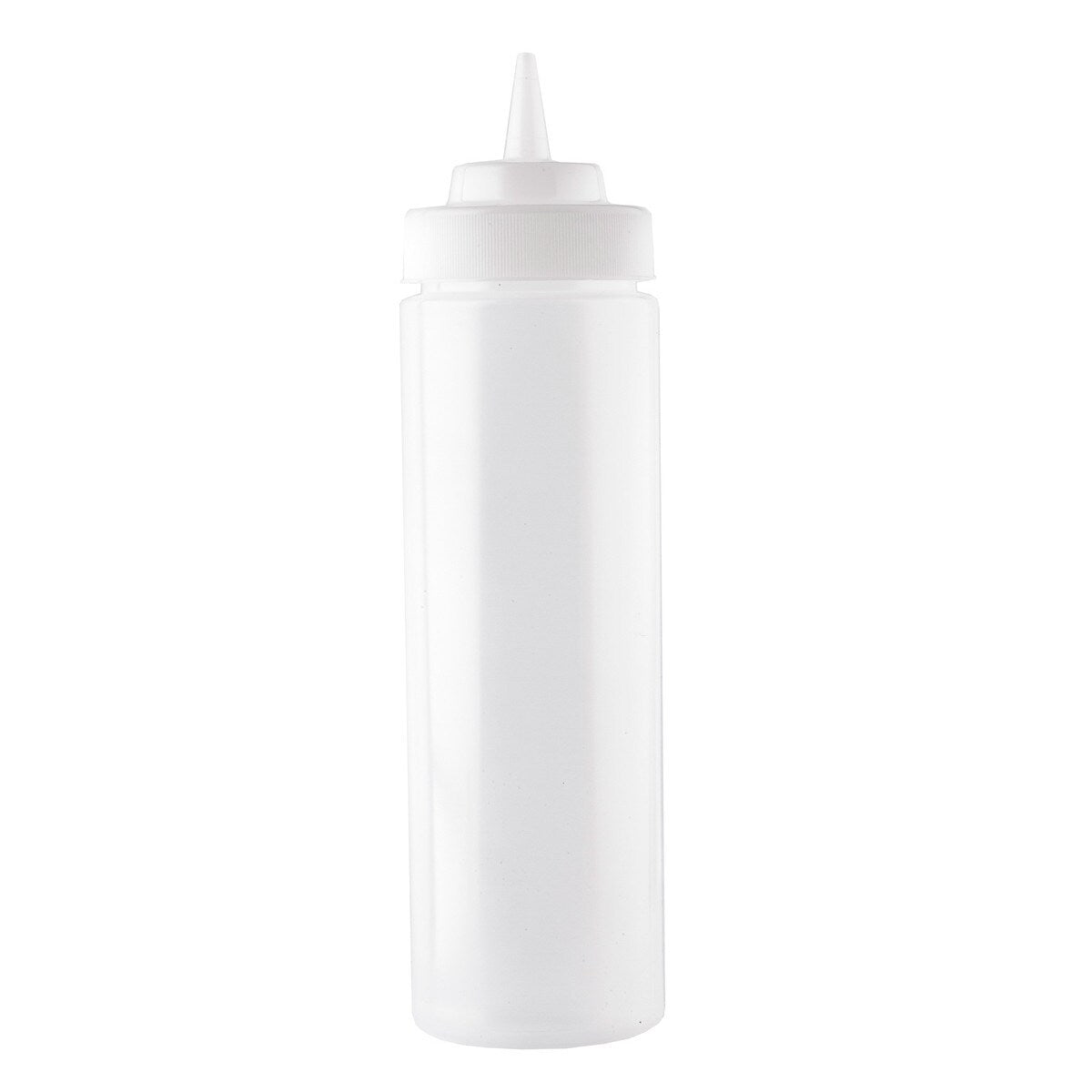 Tablecraft - 24 oz Squeeze Bottle, Clear with Natural TipTop - Life Cleaning & Hygiene Supplies - 12463C - 12