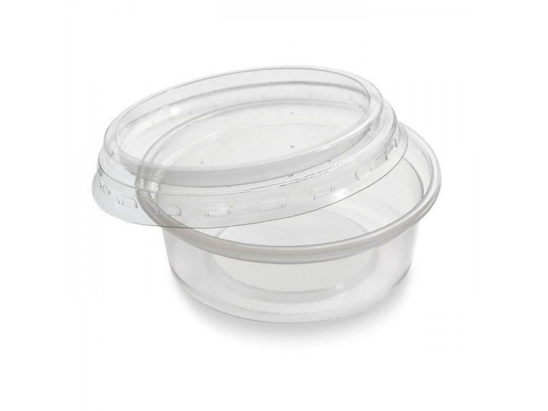  - 2oz Clear Microwave Container with Lid - Life Cleaning & Hygiene Supplies - 313864AL