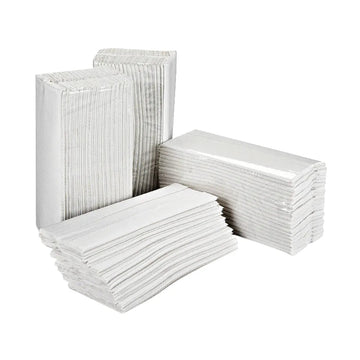 2Work - 2Work Hand Towel 2 Ply C - Fold White PK2355 - Life Cleaning & Hygiene Supplies - 2W70063