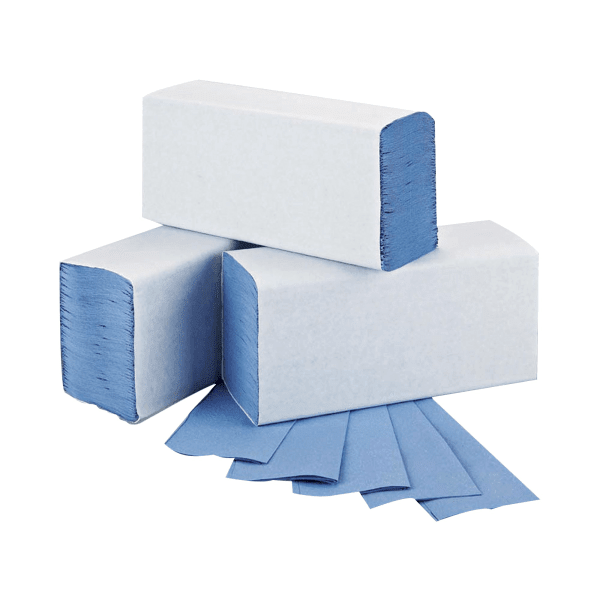 2Work - 2Work M-Fold Hand Towel 1Ply Blue - Life Cleaning & Hygiene Supplies - 2W71923