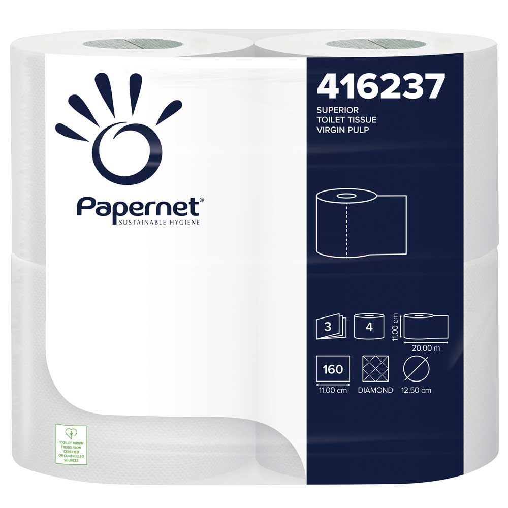 Life Cleaning & Hygiene Supplies - 3ply 160 Sheet Conventional Toilet Roll - Luxury Embossed - Life Cleaning & Hygiene Supplies - 423066