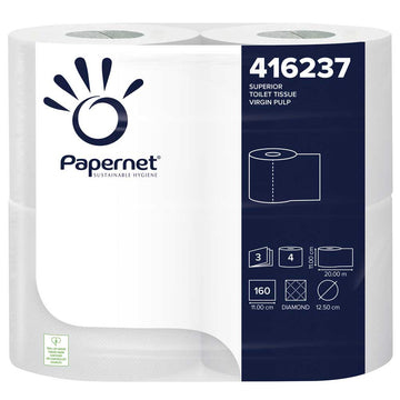 Life Cleaning & Hygiene Supplies - 3ply 160 Sheet Conventional Toilet Roll - Luxury Embossed - Life Cleaning & Hygiene Supplies - 423066