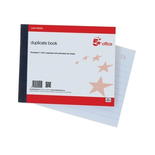 5 Star - 5 Star Duplicate Book 105x130mm - Life Cleaning & Hygiene Supplies - 942555