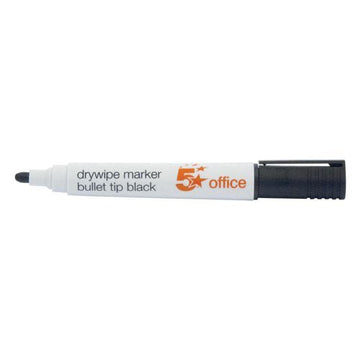 5 Star - 5 Star Office Drywipe Marker Xylene/Toluene - free Bullet Tip 3mm Line Black - Life Cleaning & Hygiene Supplies - 296123