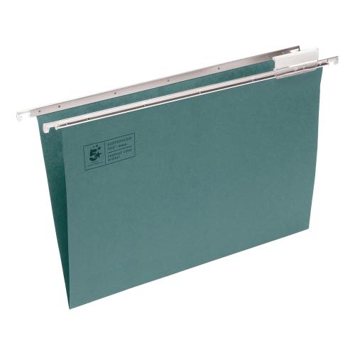 5 Star - 5 Star Office Suspension File with Tabs and Inserts Manilla 15mm V - base 180gsm A4 Green - Life Cleaning & Hygiene Supplies - 913241