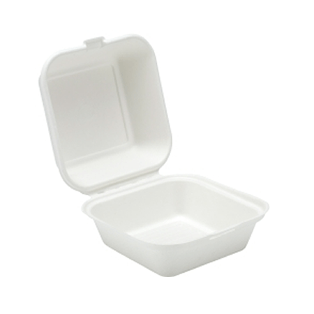Dispo - 6" Bagasse Burger Box Square - Life Cleaning & Hygiene Supplies - 91014