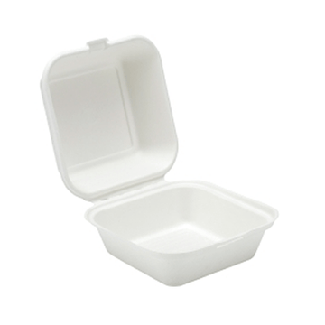 Dispo - 6" Bagasse Burger Box Square - Life Cleaning & Hygiene Supplies - 91014