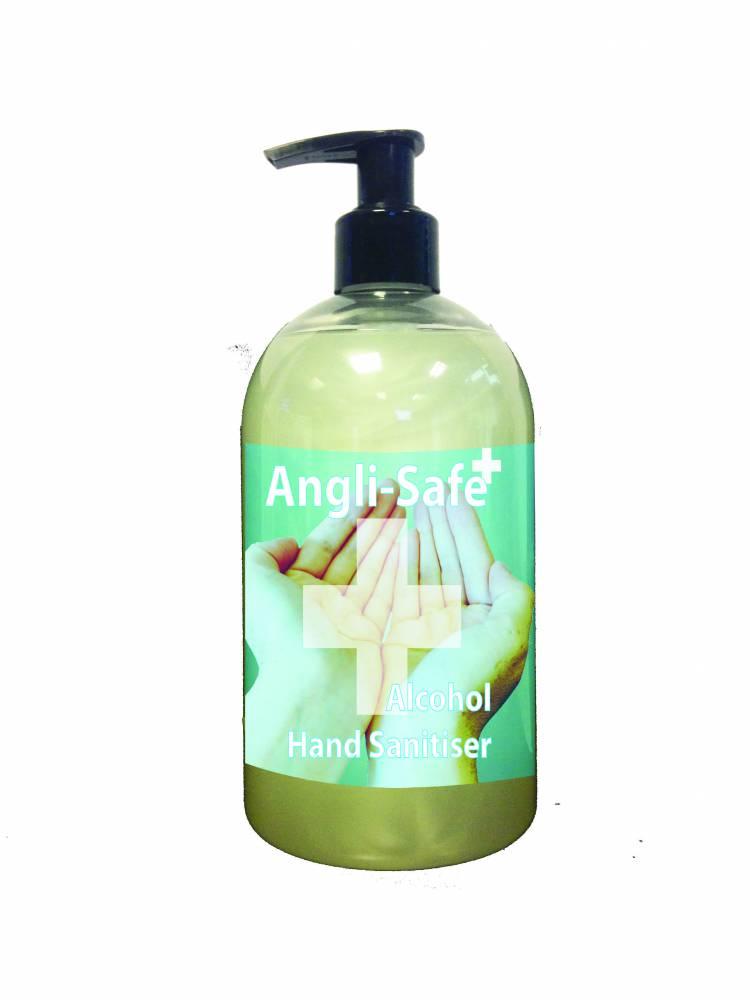 Anglian Chemicals - 70% Alcohol Hand Sanitiser - 500ml - Life Cleaning & Hygiene Supplies - 61309P