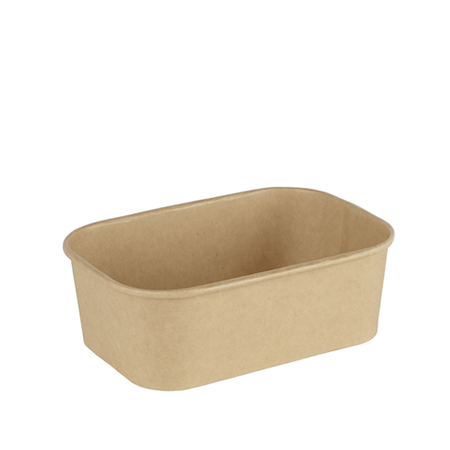 Dispo - 750ml Medium Rectangular Kraft Deli Bowls - Life Cleaning & Hygiene Supplies - 68001