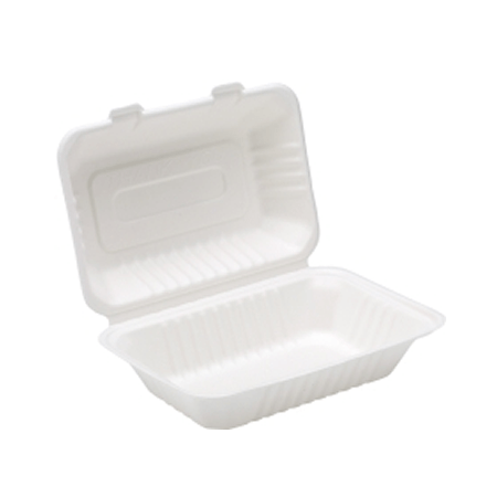 Dispo - 9" X 6" Bagasse Lunch Box - Life Cleaning & Hygiene Supplies - 91018
