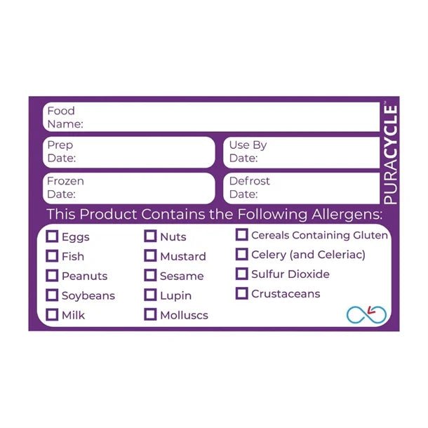 Hygiplas - Allergen Food Labels - Life Cleaning & Hygiene Supplies - GJ058