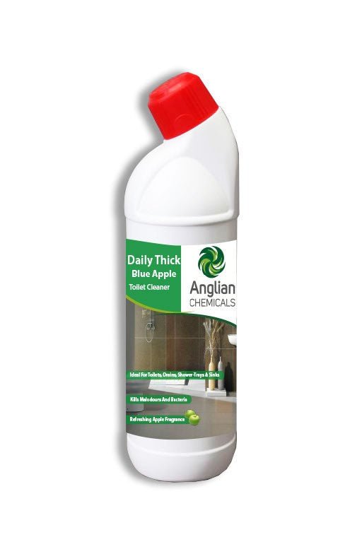 Anglian Chemicals - Apple Fragranced Daily Toilet Cleaner - 1L - Life Cleaning & Hygiene Supplies - 13362B