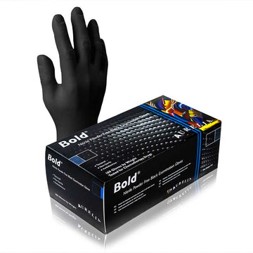 Aurelia - Aurelia Bold Medical Grade Black Nitrile Gloves - Life Cleaning & Hygiene Supplies - M - 73997