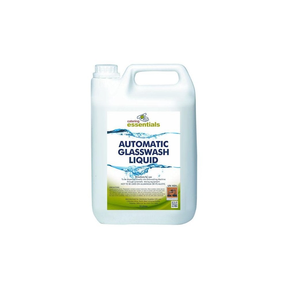 Catering Essentials - Automatic Glass Washing Liquid 5L - Life Cleaning & Hygiene Supplies - CE001FT