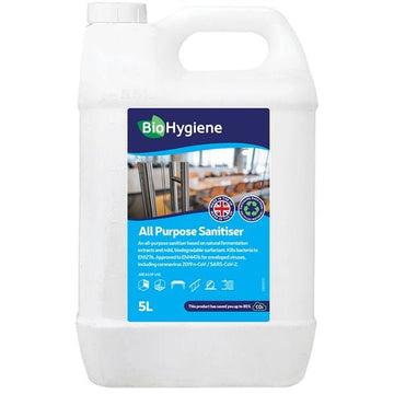 BioHygiene - BioHygiene All Purpose Sanitiser Fragranced Concentrate 5 Litre - Life Cleaning & Hygiene Supplies - BH116