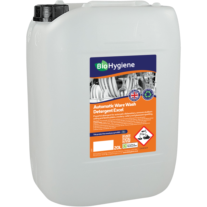 BioHygiene - Biohygiene Automatic Dish Wash Detergent - 20Ltr - Life Cleaning & Hygiene Supplies - BH175