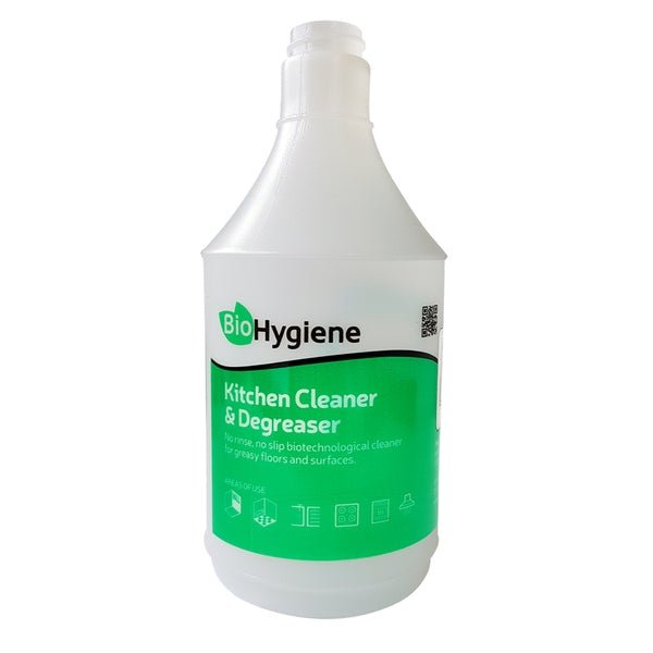 BioHygiene - BioHygiene Screen Printed Kitchen Cleaner & Degreaser Empty Trigger 750ML - Life Cleaning & Hygiene Supplies - BH204
