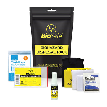 Biosafe - BioSafe Standard Body Fluid Clean - up Pack (EACH) - Life Cleaning & Hygiene Supplies - 1011004