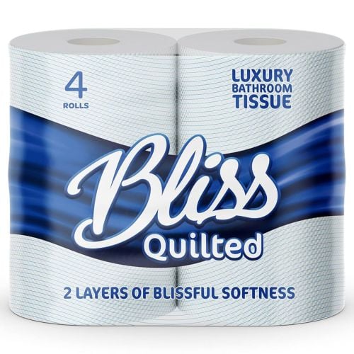 Bliss - Bliss Toilet Rolls Luxury 2ply Quilted (Pack of 40) - Life Cleaning & Hygiene Supplies - BDQ2PLY4PK