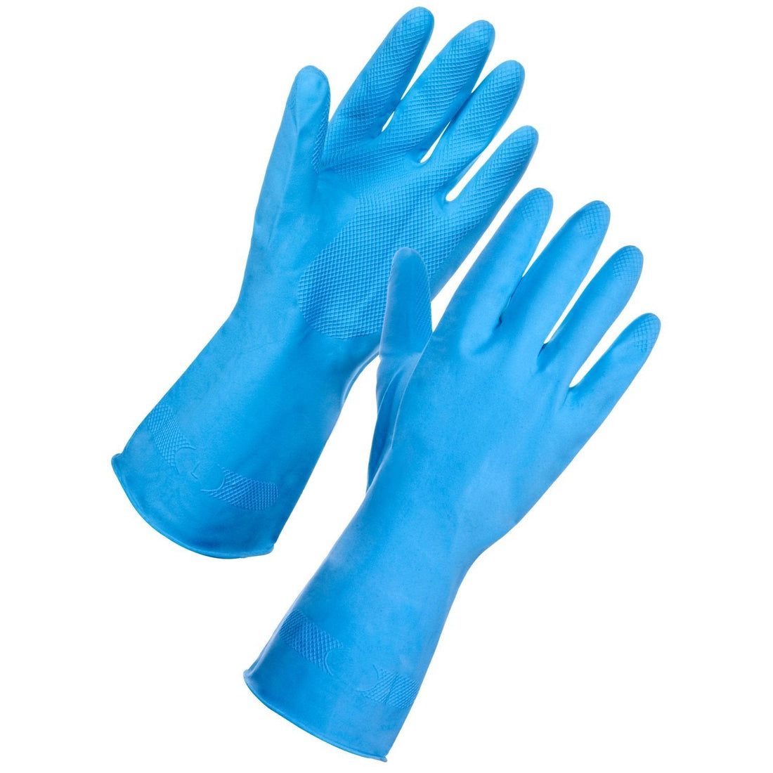 KeepCLEAN - Blue Household Rubber Gloves - Life Cleaning & Hygiene Supplies - M - 1042B
