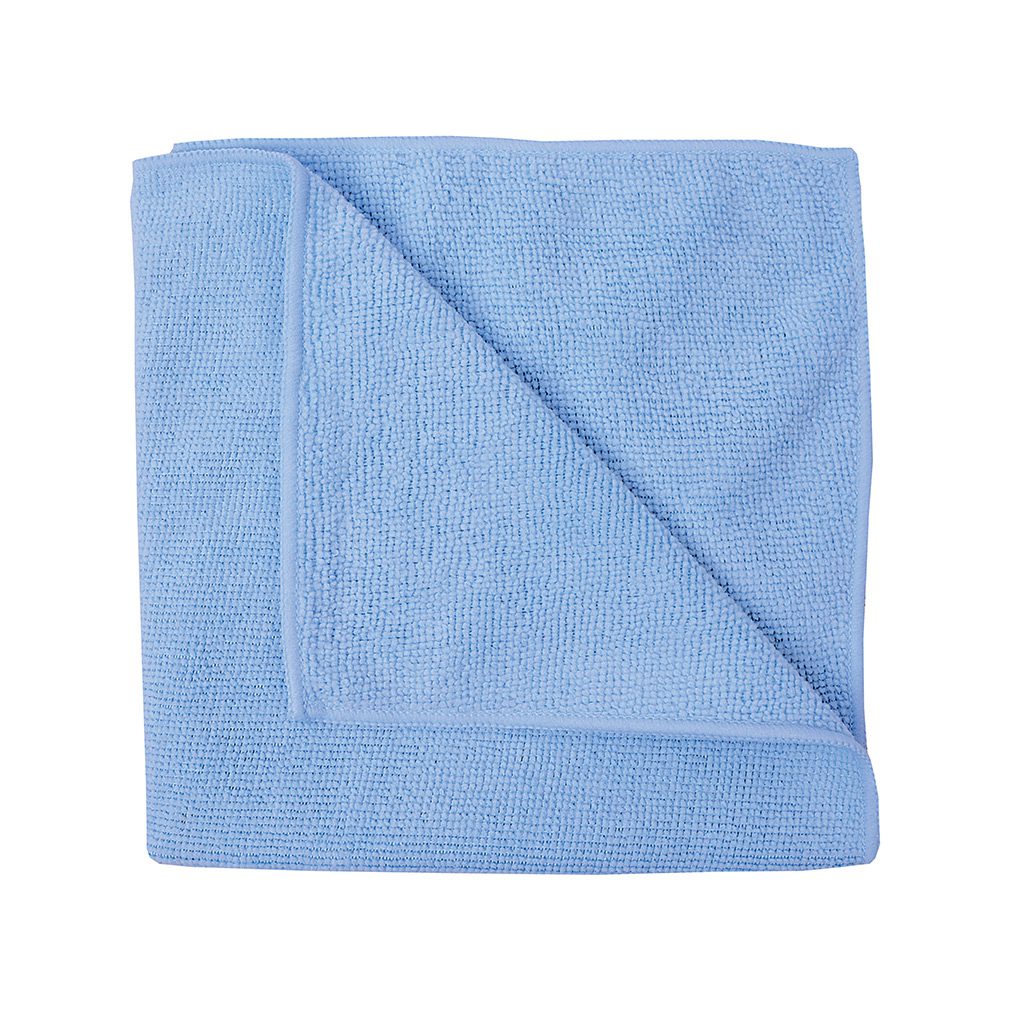 Catering Essentials - Blue Microfibre Cloths 40x40 (10 Pack) - Life Cleaning & Hygiene Supplies - EMCB/10