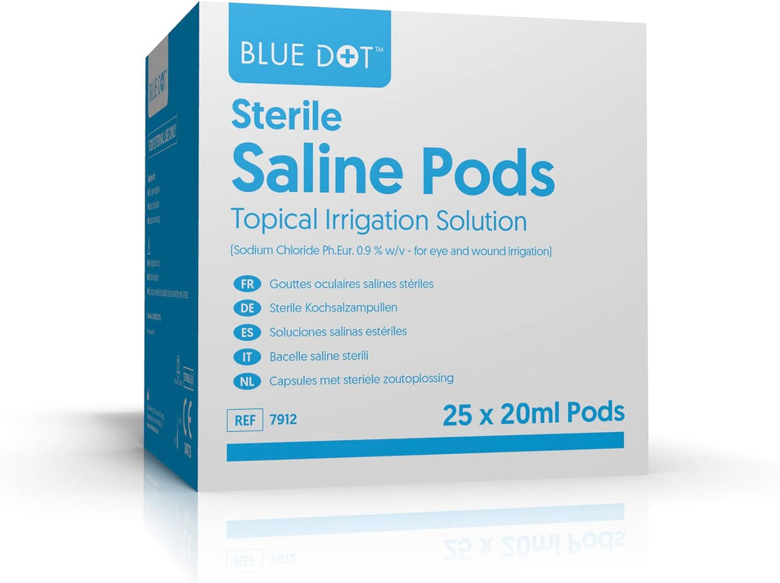 Blue Dot - Bluedot Sterile Saline Pods 25x20ml - Life Cleaning & Hygiene Supplies - 7912