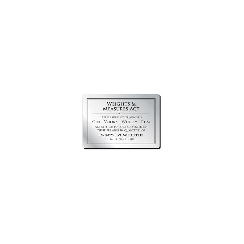 - Bronze/Silver Weight/Measure Act 25ml - Life Cleaning & Hygiene Supplies - BL005