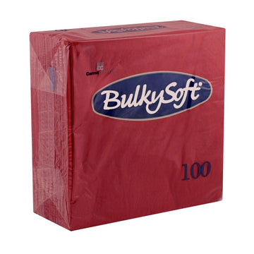 BulkySoft - BulkySoft Dinner Napkin 1/4 Fold 2 Ply Bordeaux 40 x 40 - Life Cleaning & Hygiene Supplies - 32083