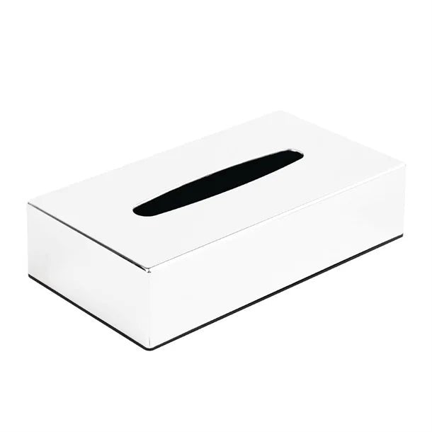 Hotel Complimentary - Chrome Rectangular Tissue Holder - Life Cleaning & Hygiene Supplies - CF121