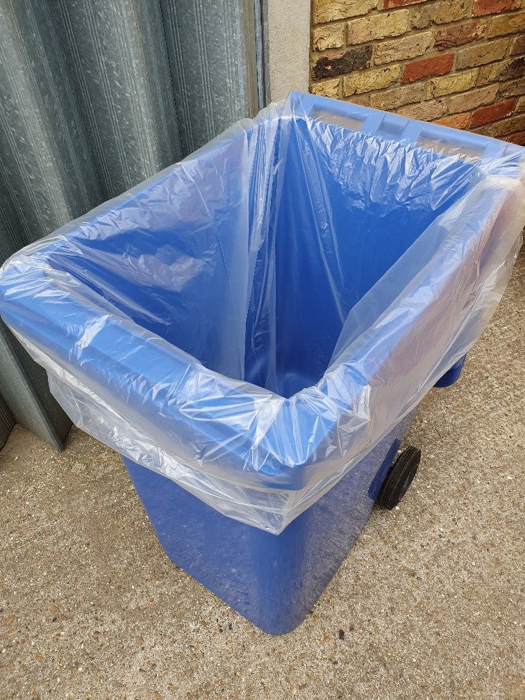 Life Cleaning & Hygiene Supplies - Clear Wheelie Bin Liner - Life Cleaning & Hygiene Supplies - CLR-Wheel