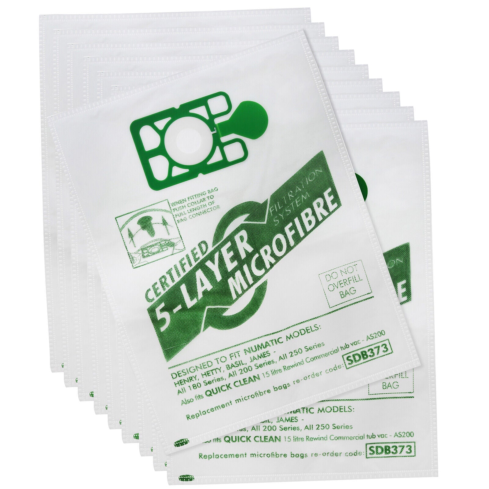  - Compatible Hepa Vacuum Bags for use with Henry Vacuums - Life Cleaning & Hygiene Supplies - SDB37