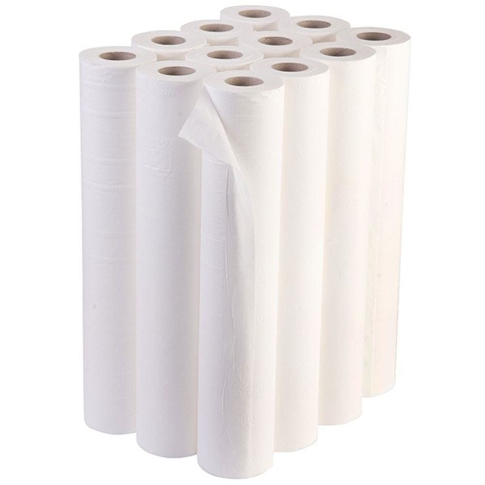 Life Cleaning & Hygiene Supplies - Couch Rolls 20" - 2ply - Essentials White - 40m x 500mm - Life Cleaning & Hygiene Supplies - 342S
