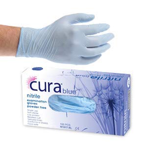 Cura - Cura Premium Latex Examination P/Free Gloves - Life Cleaning & Hygiene Supplies - L - GL461238