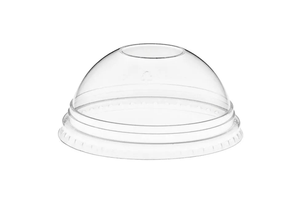 5055131516680 - Domed Lid no Hole (Fits PET Smoothie 9,12,16 & 20oz) (Sold in 100) - Life Cleaning & Hygiene Supplies - DCDL