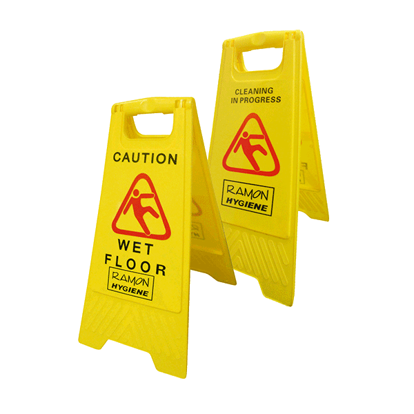 Ramon Hygiene - Duel Warning Wet Floor Sign - Life Cleaning & Hygiene Supplies - 3562 - 10
