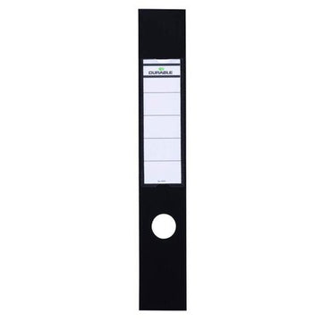 Durable - Durable Ordofix Lever Arch File Spine Label PVC 60x390mm Black - Life Cleaning & Hygiene Supplies - 11027DR