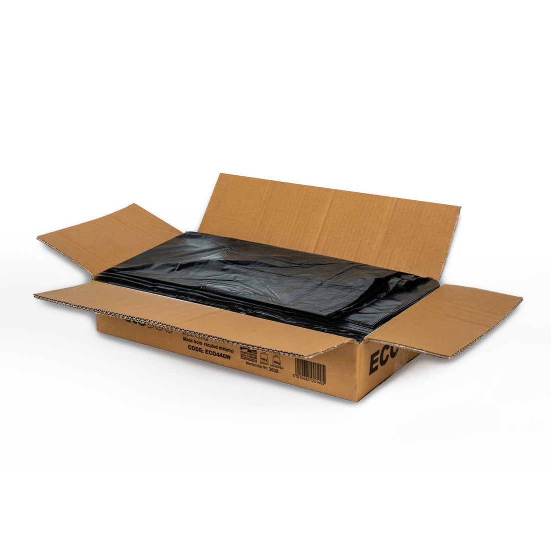 Eco 360 - Eco 360 Extra Heavy Duty Black Compactor Sack 20kg 20" x 34" x 47" - Life Cleaning & Hygiene Supplies - ECO375B
