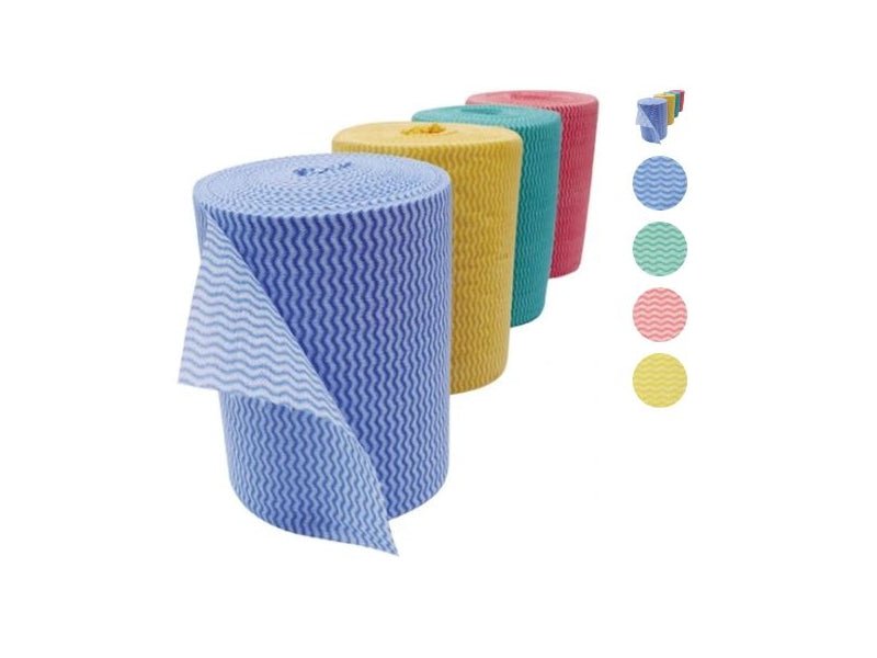 EcoTech - Envirolite Plus Anti Bacterial Semi Durable 25 Cloth Roll Blue - Large - Life Cleaning & Hygiene Supplies - ELPR500B