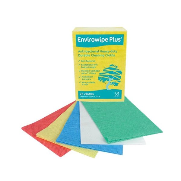 EcoTech - Envirowipe Plus - Heavyweight Durable Cleaning Cloths - Life Cleaning & Hygiene Supplies - EWPF25W