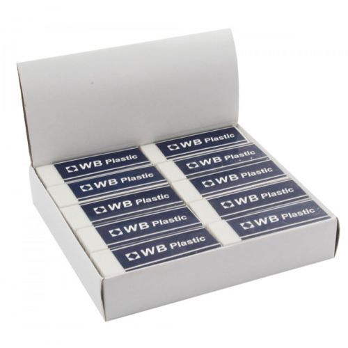 ValueX - Eraser White with Blue Sleeve - Life Cleaning & Hygiene Supplies - 18190HA