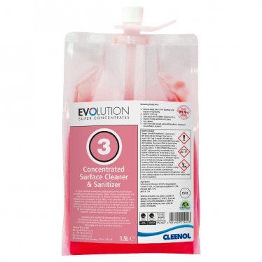 Evolution - Evolution Concentrated Surface Cleaner & Sanitiser 2 x 1.5L - Life Cleaning & Hygiene Supplies - EV3