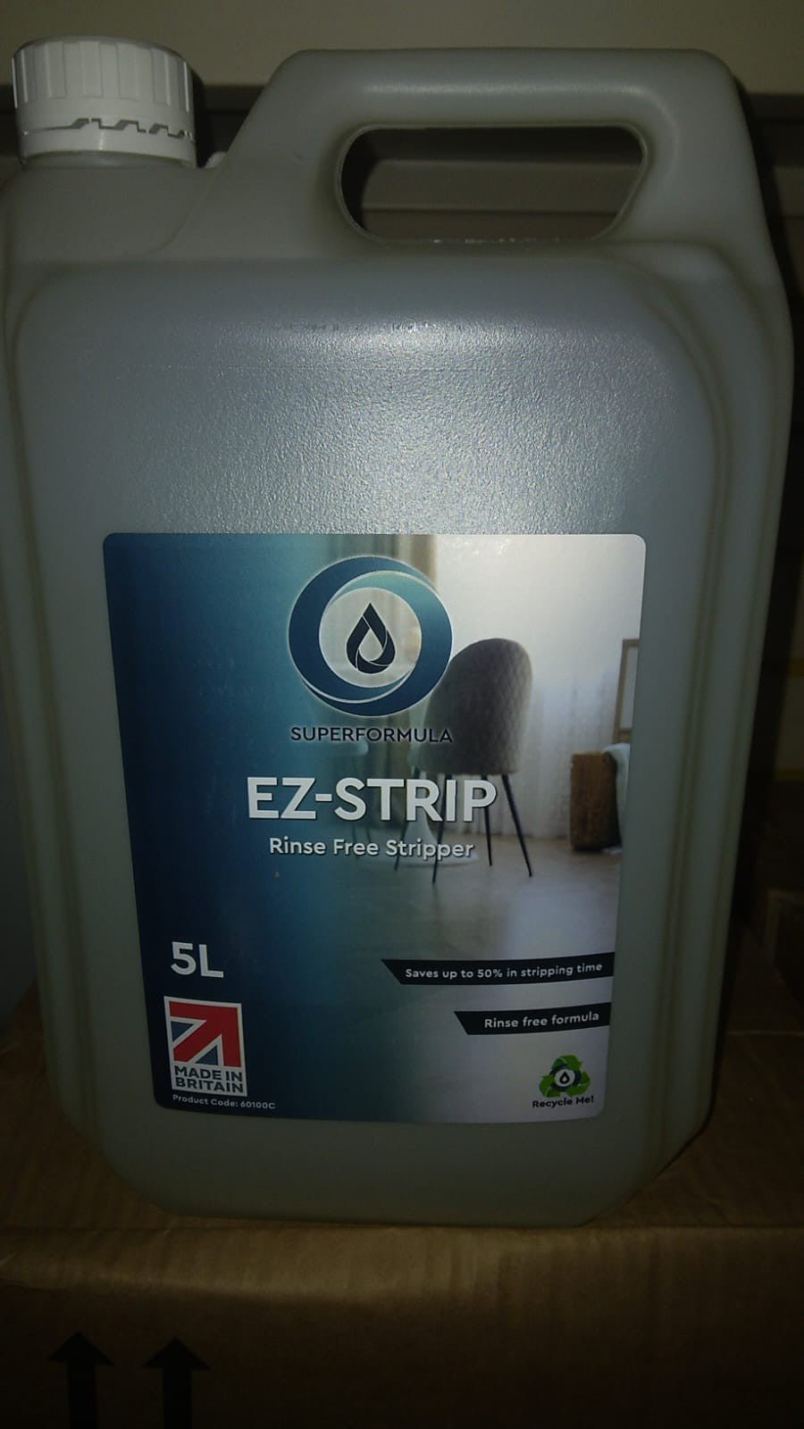 Anglian Chemicals - EZ - Strip Rinse Free Stripper 5L - Life Cleaning & Hygiene Supplies - 60100C