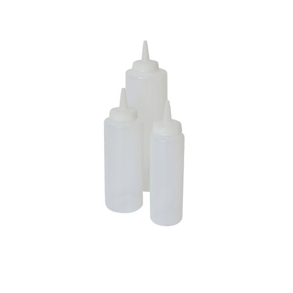 Genware - Genware Squeeze Bottle Clear 12oz/35cl - Life Cleaning & Hygiene Supplies - SQB12C